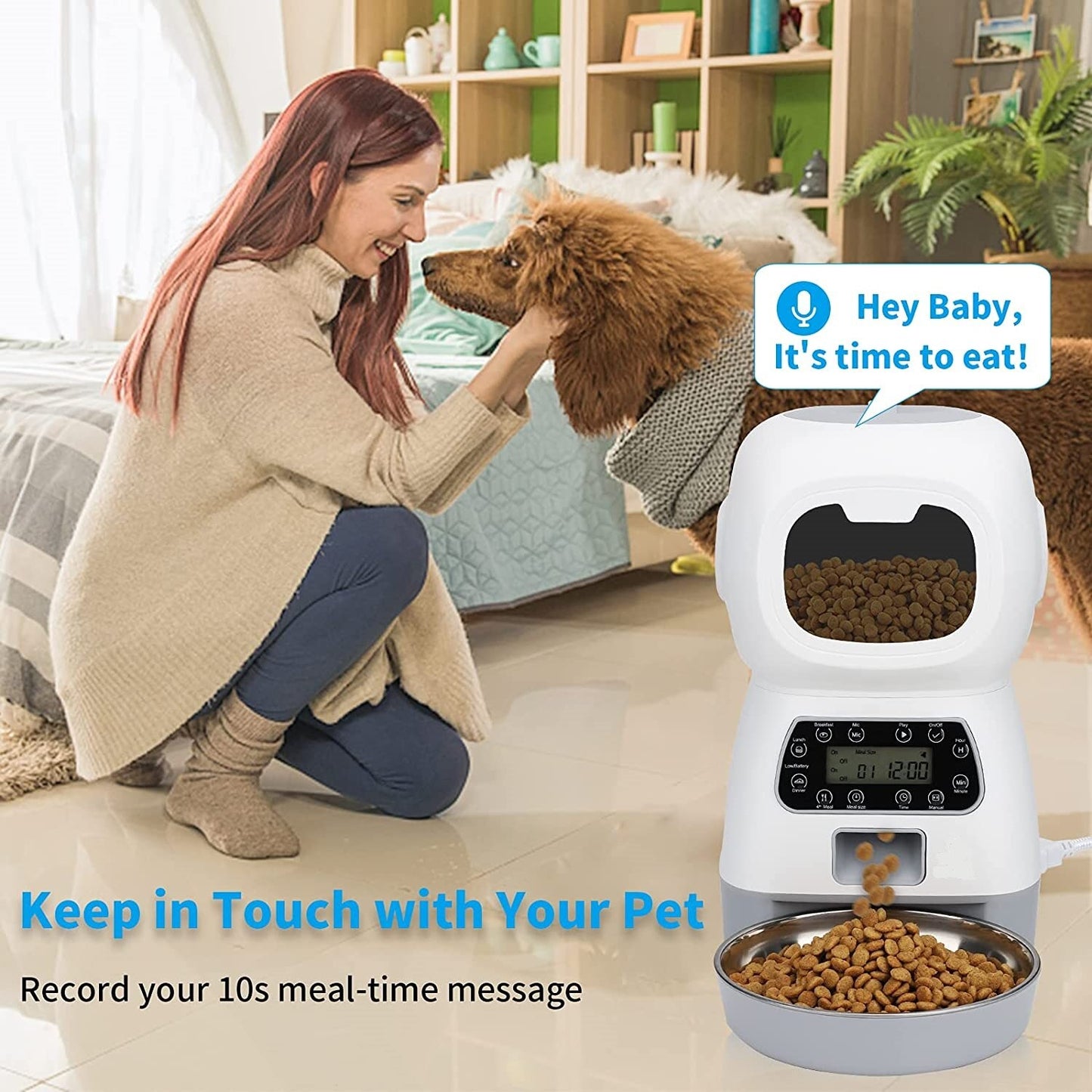 Automatic Pet Feeders For Cats And Dogs Wi-fi Enabled Smart Dog