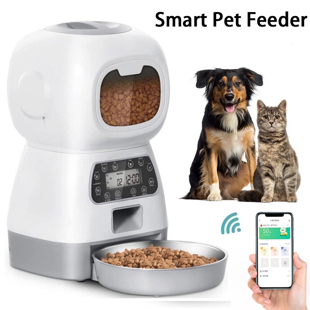 Automatic Pet Feeders For Cats And Dogs Wi-fi Enabled Smart Dog