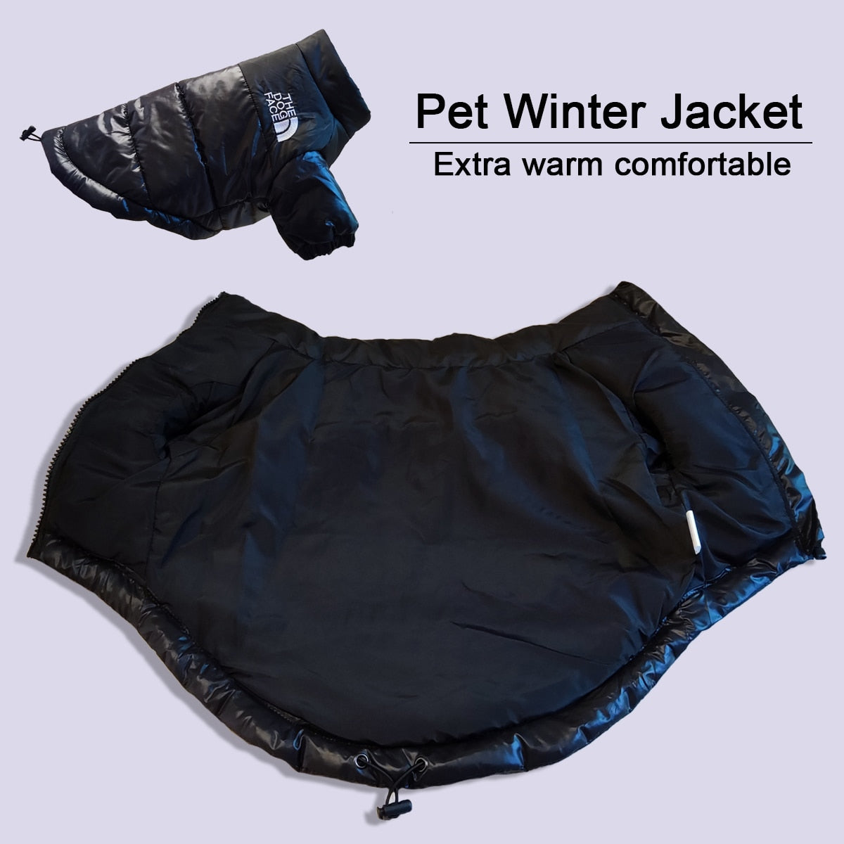 Large Winter Pet Dog Clothes French Bulldog Puppy Warm Windproof